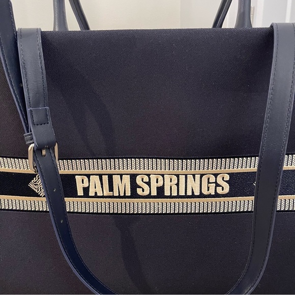 SM Tote Work Travel Bag in Palm Springs Navy Blue *VIRAL* - Picture 2 of 4